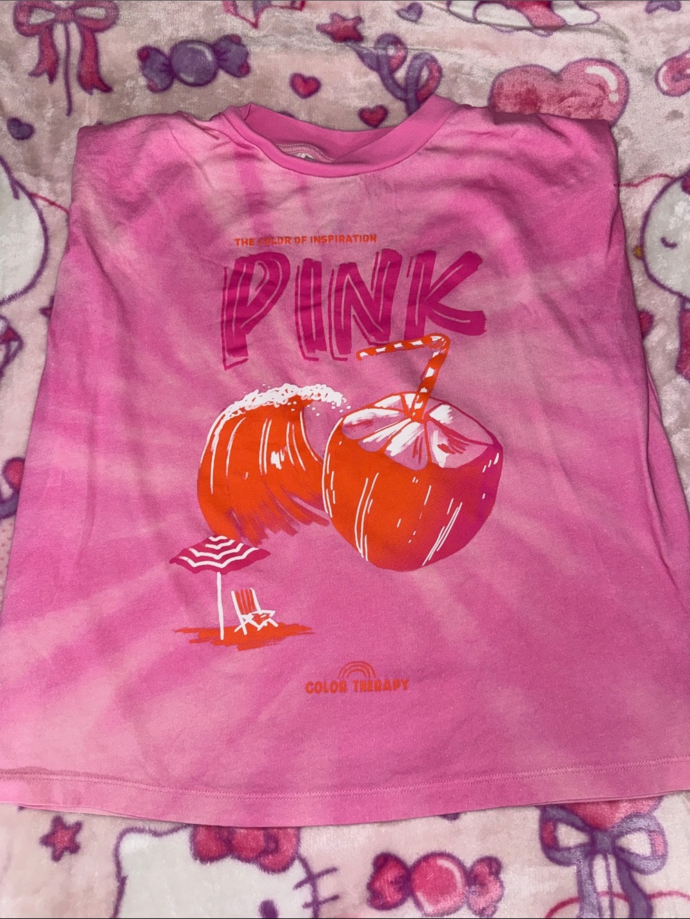 FARM RIO Pink Coconut Organic Cotton T-Shirt XS